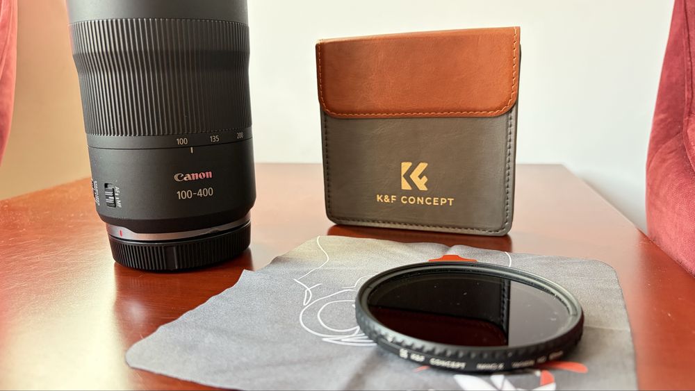 Vând obiectiv Canon RF 100–400mm f/5.6–8 IS USM, compatibil cu aparatele Canon mirrorless cu montură RF.