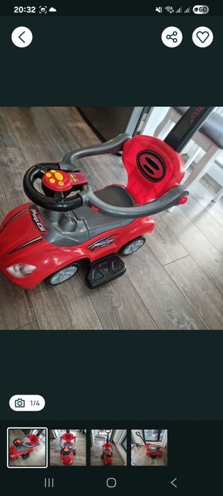 Vând mașinuță cu maner