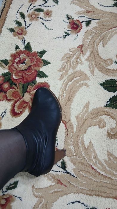 Полу ботинки кожаные