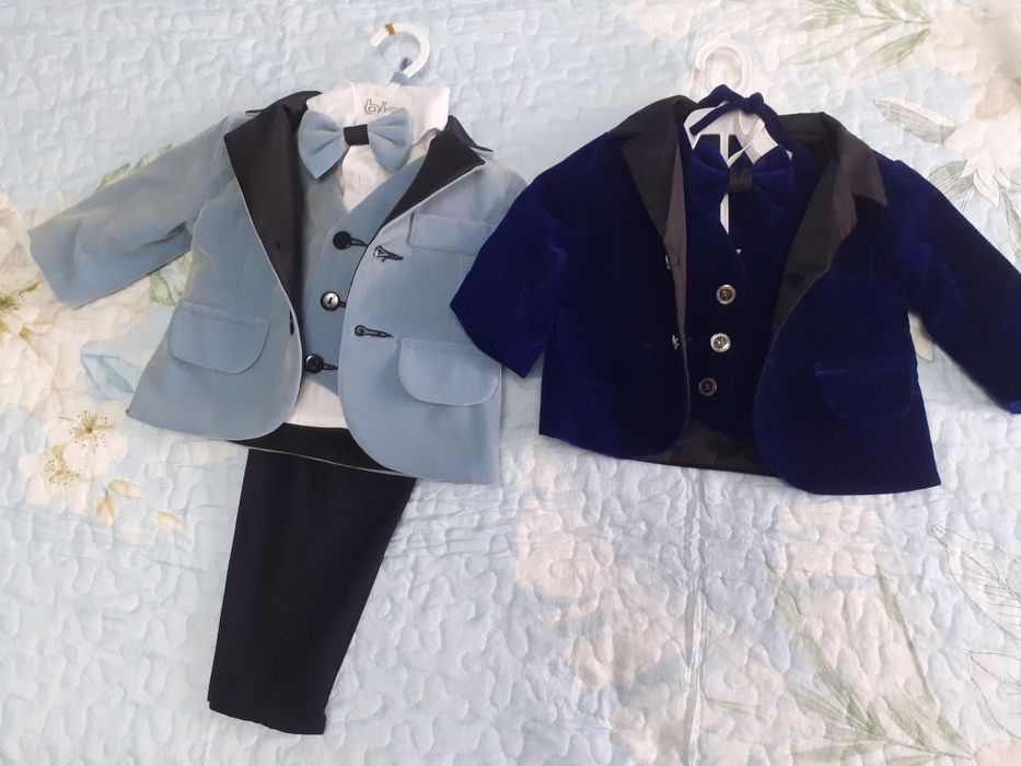 Vand costumaș pentru botez folosit câteva ore mărimea 3-6 luni 170 lei