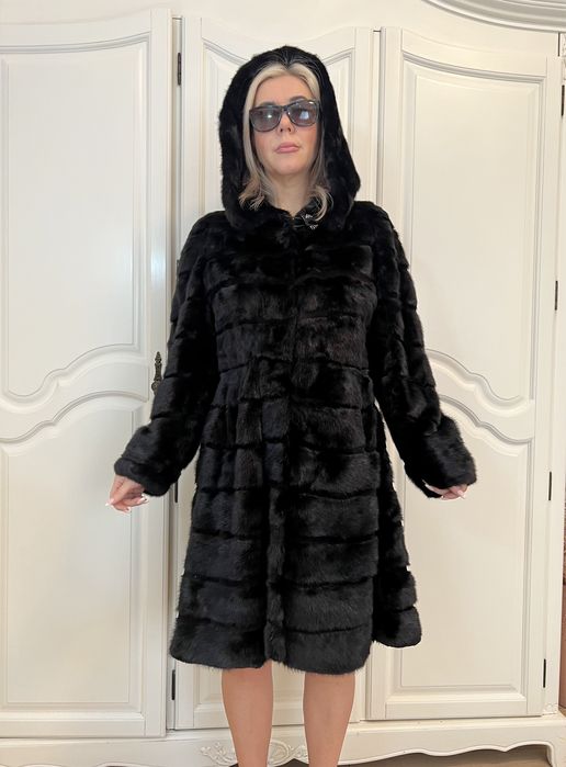 Шуба из норки, греческая