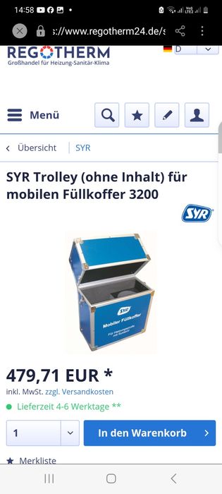 Syr 3200statie mobila umplere si demineralizare  calorifere