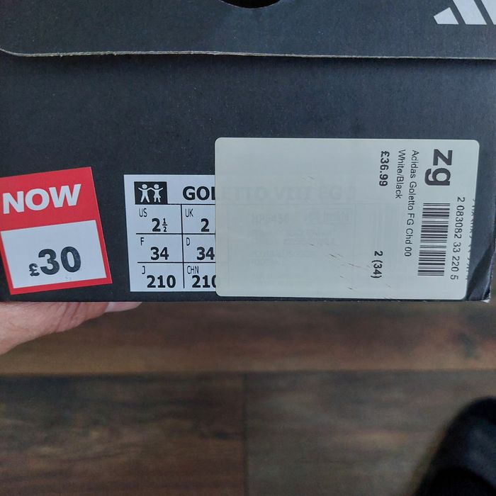 Adidas Goletto FG номер 34