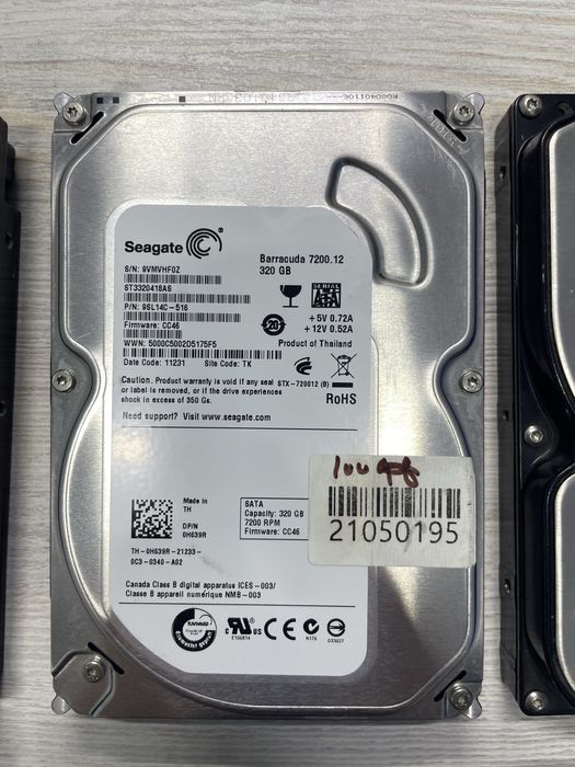 HDD western, segate, samsung original 320 gb