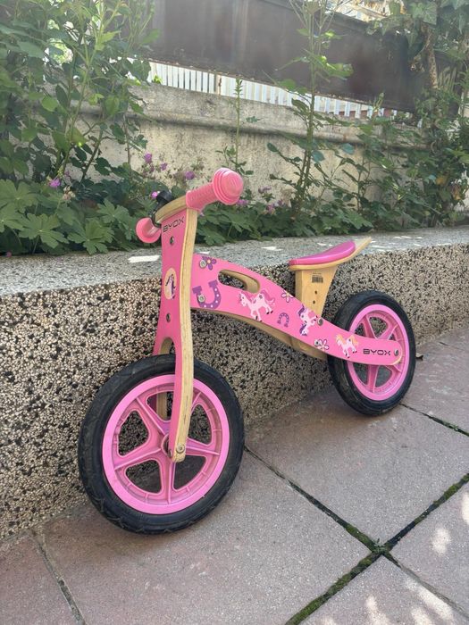 Детско баланс колело BYOX woody pink