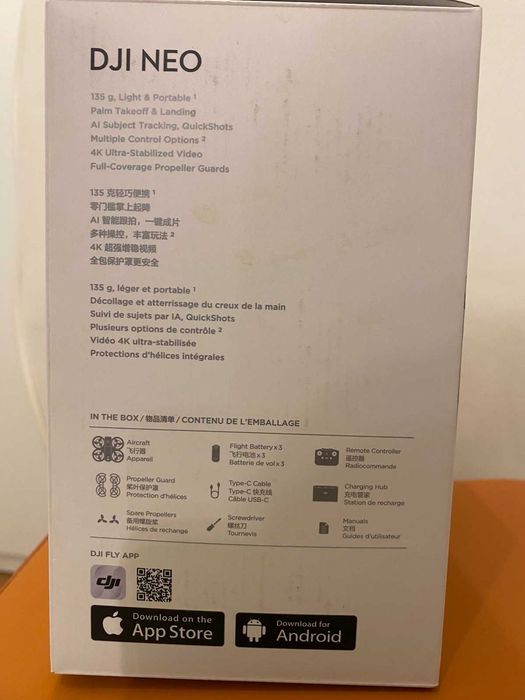 Дрон DJI Neo Fly More Combo с 3 батерии и RC контролер