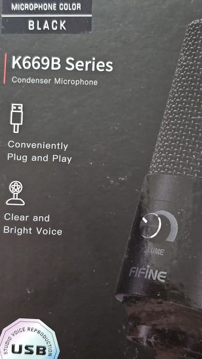 Microfon pt podcast fifine k669b