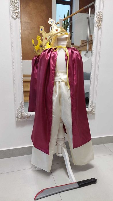 Costumatie Rege Rosu Imparat Verde Print Cavaler Harap Alb Praslea