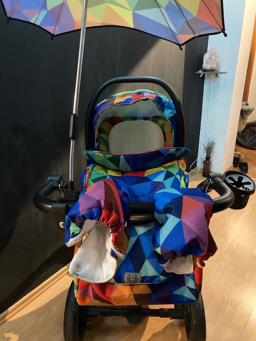 Carucior copii 3 in 1 Hybryd Adamex Rainbow Y123