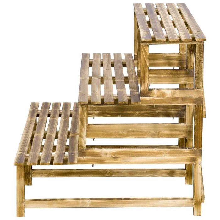 Стълба за растения Outsunny, стълба за цветя на 3 нива