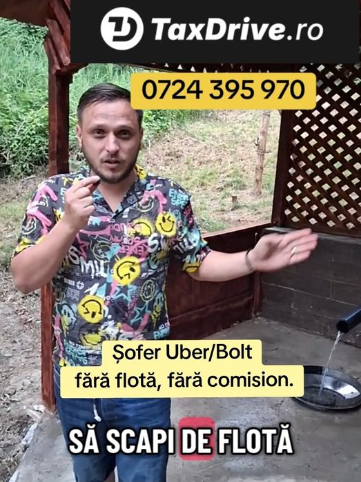 Înființare  PFA Uber / Bolt  – Acte ARR și contabilitate | TaxDrive , fără flotă, fără comision.