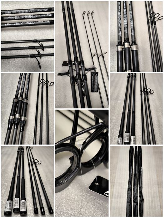 SET 3 Lansete FL LEGEND CARP 3.60 m 3.75 Lbs 2 seg + 3 Mulinete DP7000