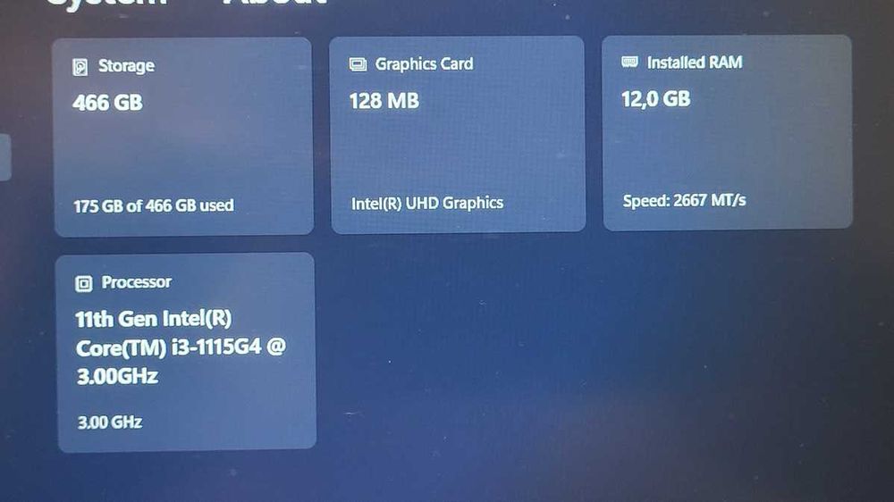 Laptop ACER Aspire 5 I3 1115G4 12Gb RAM 512Gb SSD Windows 11 ca nou Targu Jiu OLX.ro