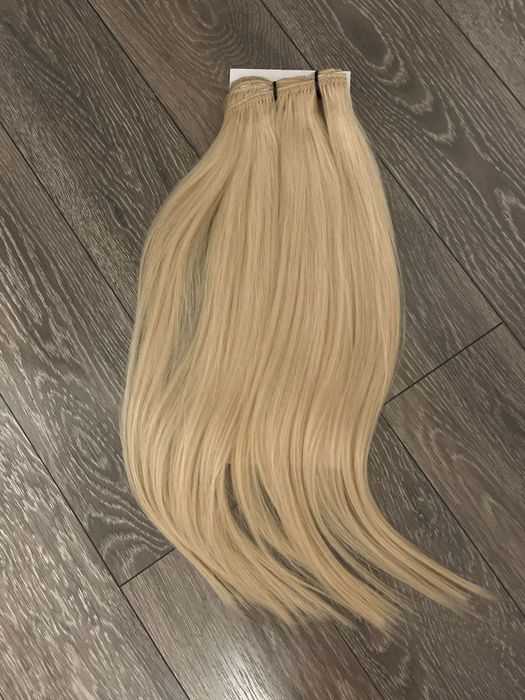 Extensii de par complet NOI lungime 60 cm par blond platinat 200 grame