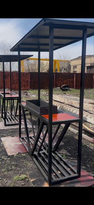 Мангал в стиле лофт