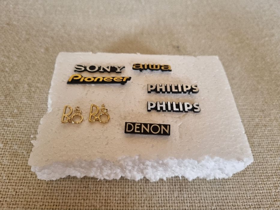 Pachet Sigle/Logo Phillips, Sony, Denon, etc. Perfecta stare.