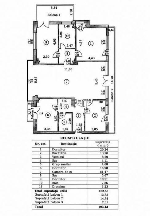 Apartament 4 camere Herastrau | Loc de parcare | 3 Terase