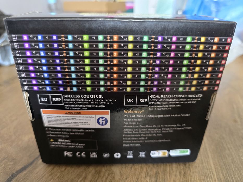 RGB LED лента Wefomey 8 Pre-Cut RGB LED 5метра