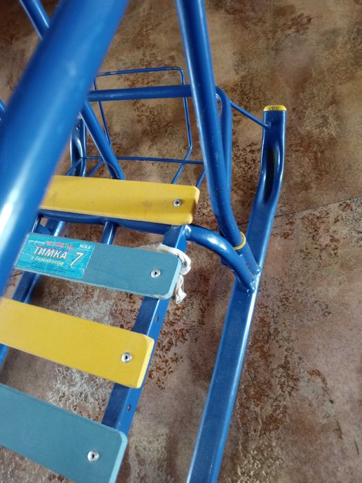 Санки детские синие