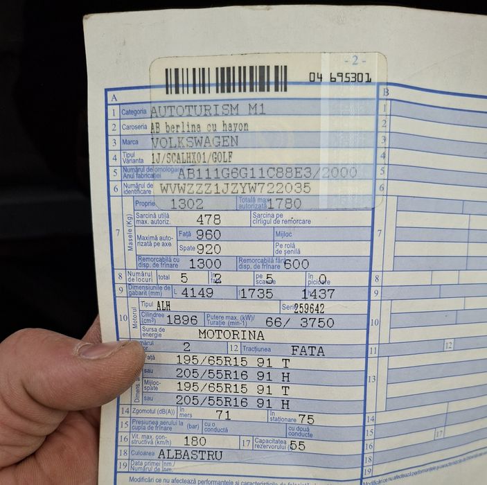 Vând golf 4  1.9 diesel