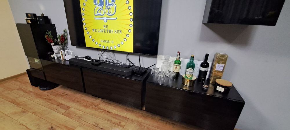 Холна секция в черен цвят