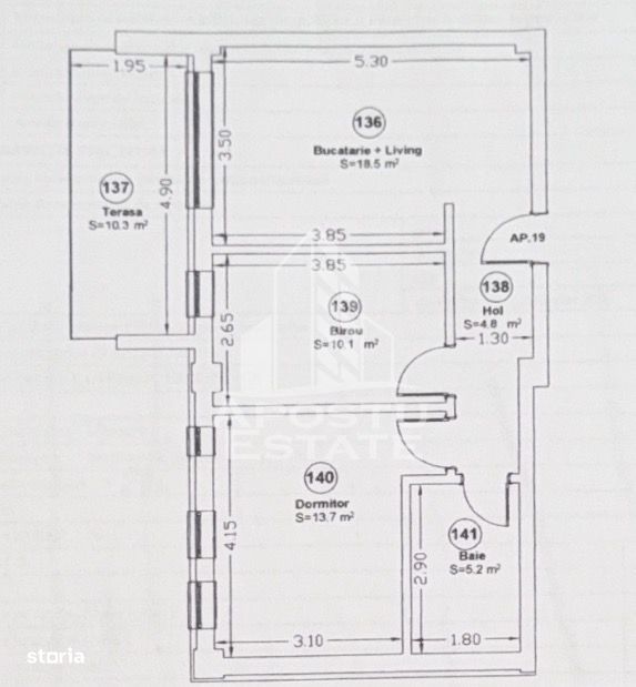Apartament 3 camere de vanzare, etaj 3/5 cu lift - Giroc, zona Lidl