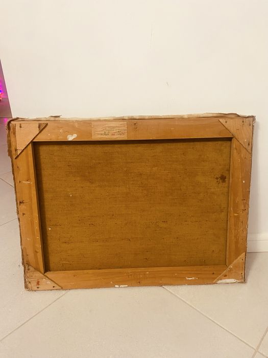 Tablou pictat pe panza ,de Ion Tolas ( Toamna Pe Tarnave ), an 1985