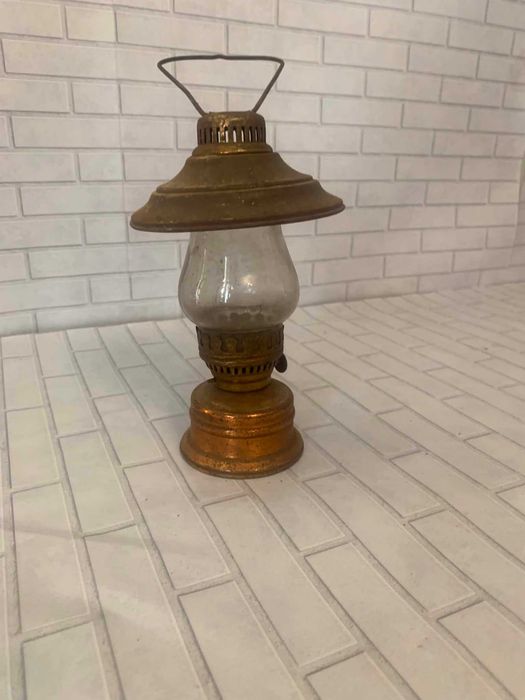 Felinar vintage din cupru