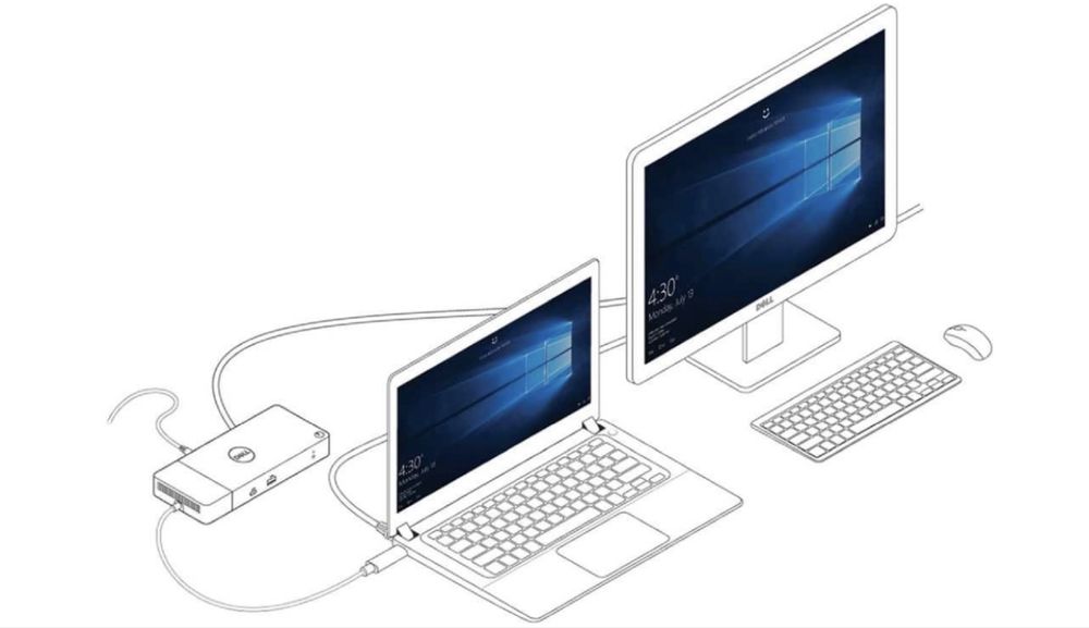 Amerikanskiy Dell WD19 4K Dock USB-C / Док-станция Dell WD19 4K