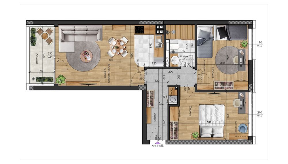Продава се Тристаен апартамент в Варна, Възраждане 2 - 90 кв.м за 1043 €/кв.м - Снимка #8