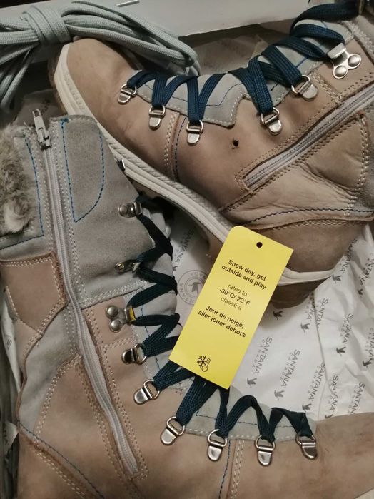 Дамски зимни боти/ботуши естествена кожа