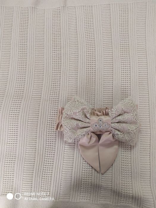 Плед-конверт, с бантом