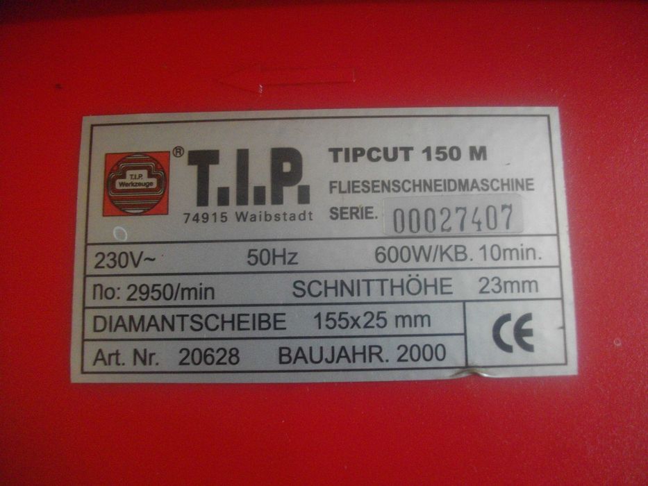 720W PRACTYL 600W T.I.P. Ел. Машина Рязане Плочи Плочки Герм/КНР 33мм