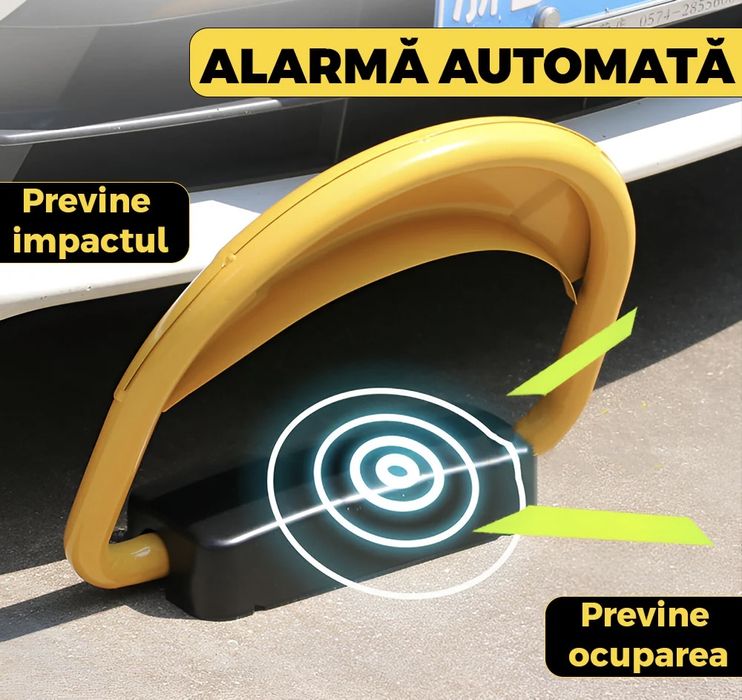 Blocator de parcare automat cu telecomandă – Montaj inclus