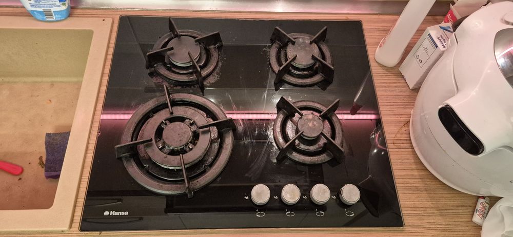 Plita incorporabila Hansa BHGI63112035, 60 cm, Gaz, 4 arzatoare