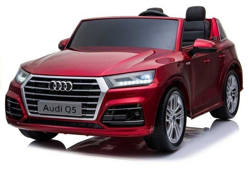 Masinuta copii Audi Q5 2 locuri, 4x45W, 24V, rosu metalizat,3736
