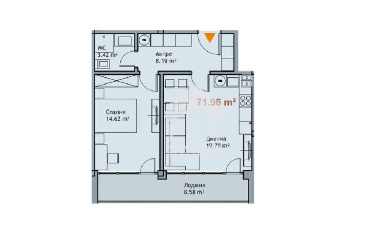 Продава се Двустаен апартамент в Варна, Чайка - 71 кв.м за 808 €/кв.м - Снимка #3