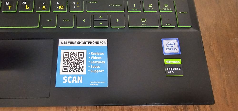 Продам ноутбук laptop  HP Pavilion gaming