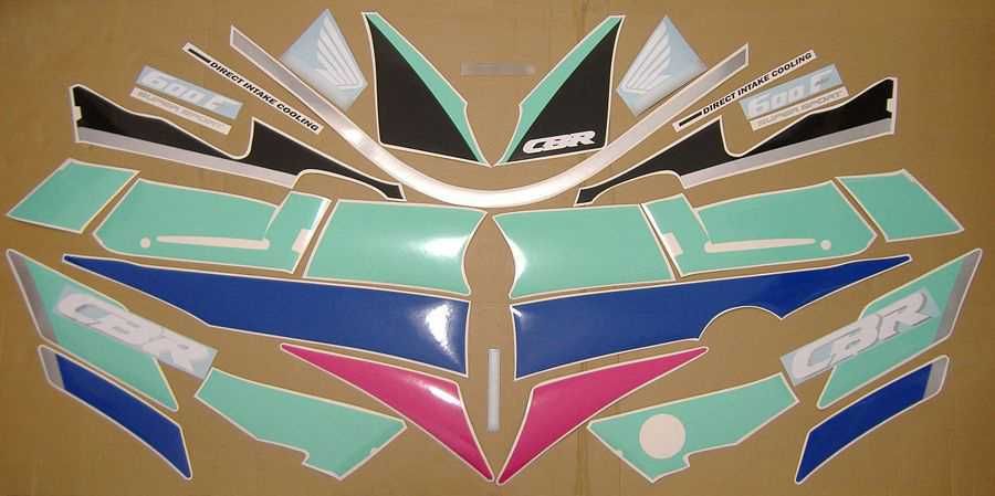 Стикери Honda CBR 600 F2 1991г.-1994г. лепенки хонда цбр ф2 графики