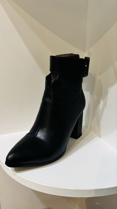 Ботильоны кожаные