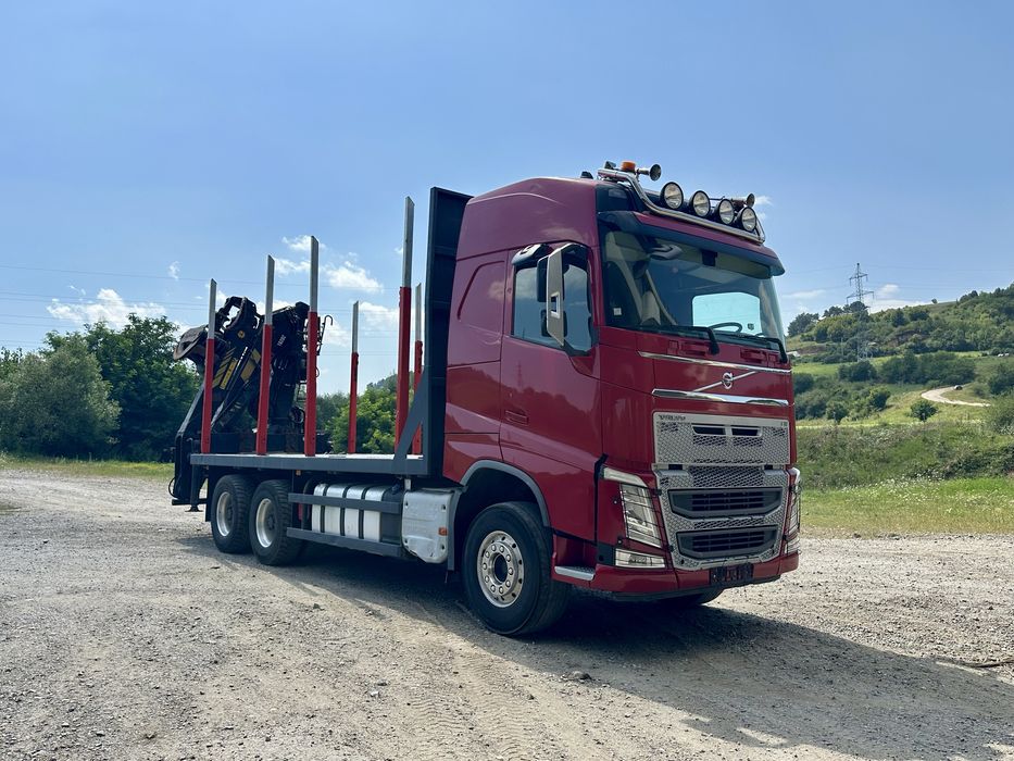 Camion forestier Volvo FH 540 MANUAL transport lemn macara