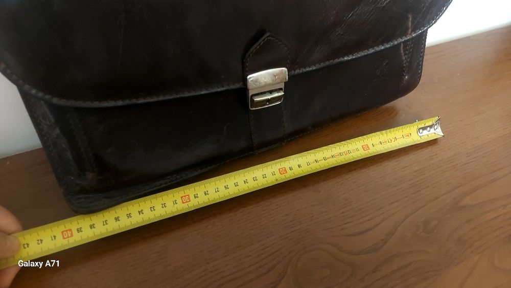 Geantă, piele, de firmă italienească