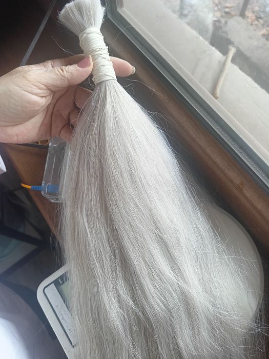 Натуральные волосы блонд и амбре