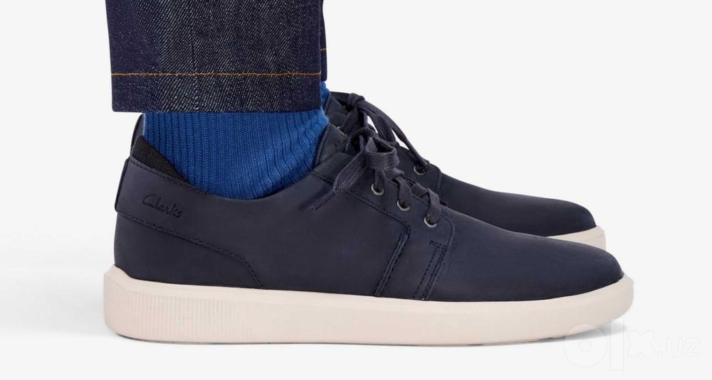 Мужские кожаные кроссовки Clarks Brodin Seam EU 42 оригинал