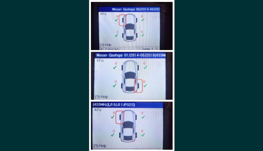 senzori presiune aer roti Nissan Qashqai j10, j11, X-trail,  juke