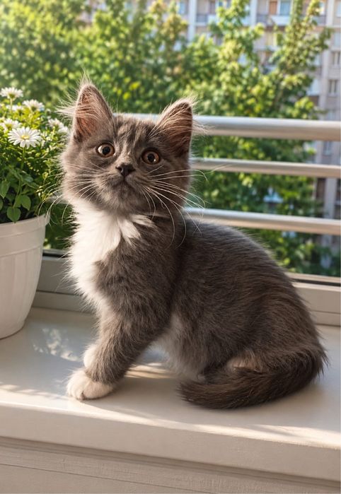 Котенок 2 месяца девочка
