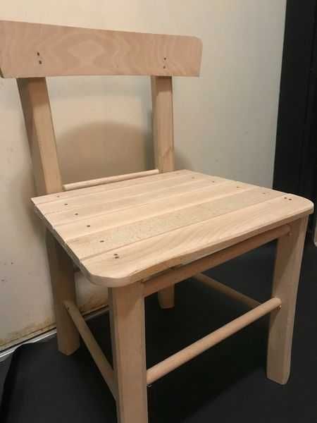 ДЕТСКО столче от БУК, ръчна изработка