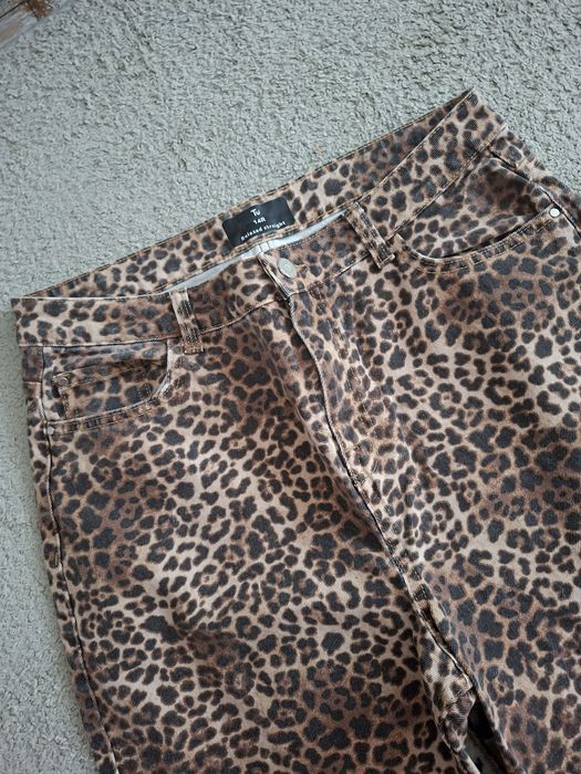 Дънки с леопардов принт TU