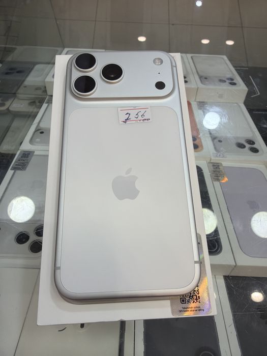 Iphone 17 pro max 256 sim e sim silver 7 sikl batareka 100%