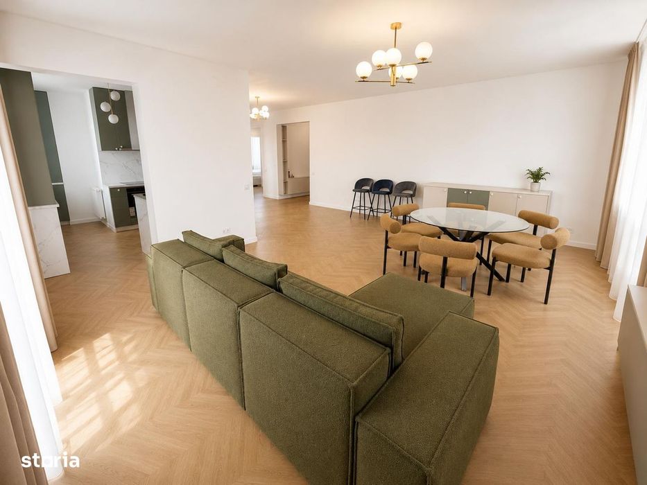 Apartament de lux-mobilat utilat 4 camere 2 bai 3 balcoane - RAHOVA